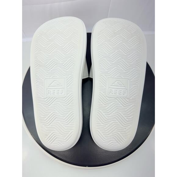 REEF Cushion Bondi Bay White Platform Slip On Slide Sandals Womens Size 9 Shoes - Picture 8 of 9